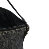 Gucci 07198 Anthracite Denim GG Boat Pochette
