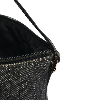 Gucci 07198 Anthracite Denim GG Boat Pochette