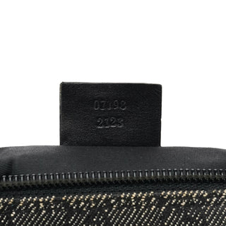 Gucci 07198 Anthracite Denim GG Boat Pochette