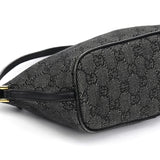 Gucci 07198 Anthracite Denim GG Boat Pochette