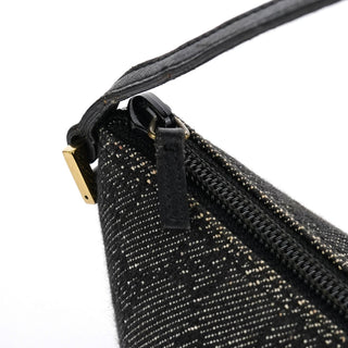 Gucci 07198 Anthracite Denim GG Boat Pochette