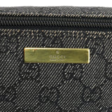 Gucci 07198 Anthracite Denim GG Boat Pochette
