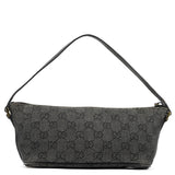 Gucci 07198 Anthracite Denim GG Boat Pochette