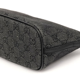 Gucci 07198 Anthracite GG Canvas Boat Pochette