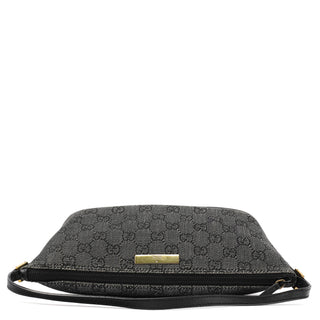 Gucci 07198 Anthracite GG Canvas Boat Pochette
