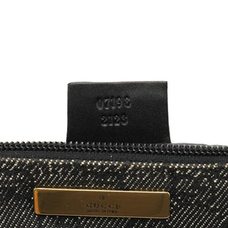 Gucci 07198 Anthracite GG Canvas Boat Pochette