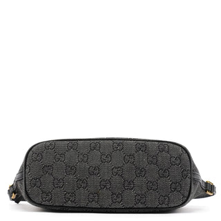Gucci 07198 Anthracite GG Canvas Boat Pochette