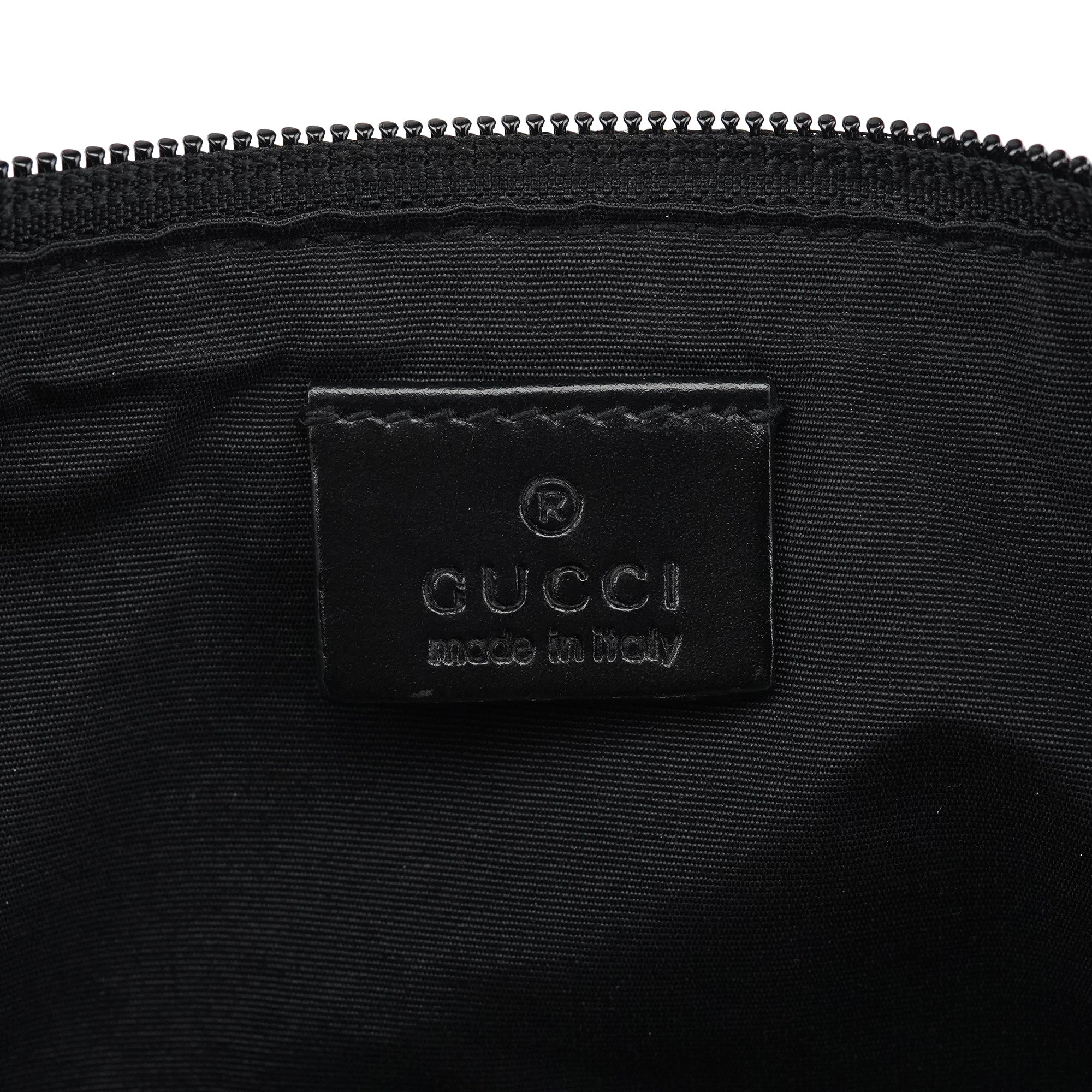 Gucci 07198 Anthracite GG Denim Boat Pochette