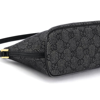 Gucci 07198 Anthracite GG Denim Boat Pochette