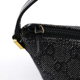 Gucci 07198 Anthracite GG Denim Boat Pochette