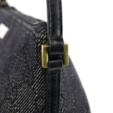 Gucci 07198 Anthracite GG Denim Boat Pochette