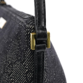 Gucci 07198 Anthracite GG Denim Boat Pochette