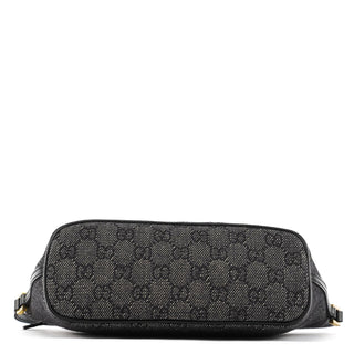 Gucci 07198 Anthracite GG Denim Boat Pochette