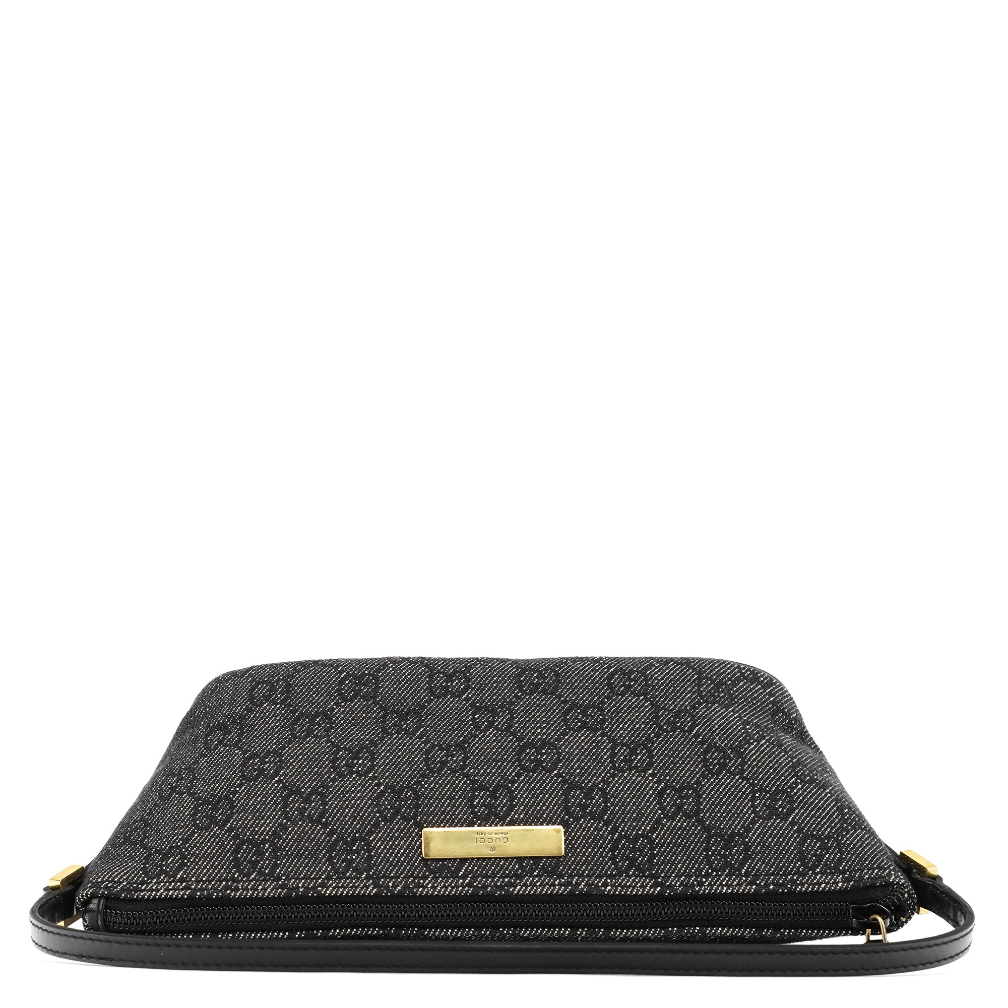 Gucci 07198 Anthracite GG Denim Boat Pochette