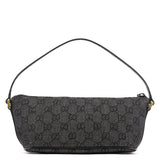 Gucci 07198 Anthracite GG Denim Boat Pochette