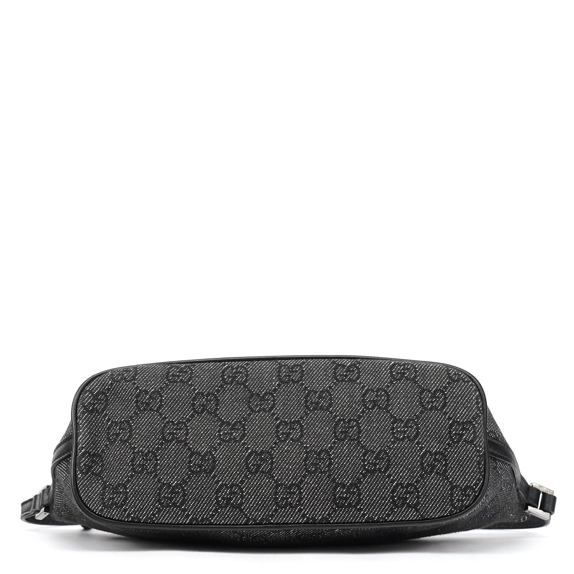 Gucci 07198 GG Boat Pochette en denim GG anthracite