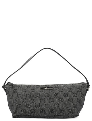 Gucci 07198 Anthracite GG Denim Boat Pochette