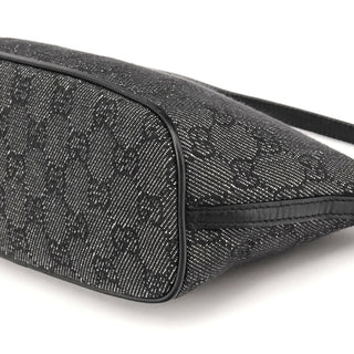 Gucci 07198 Anthracite GG Denim Boat Pochette