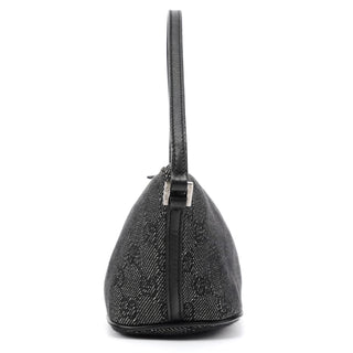 Gucci 07198 Anthracite GG Denim Boat Pochette