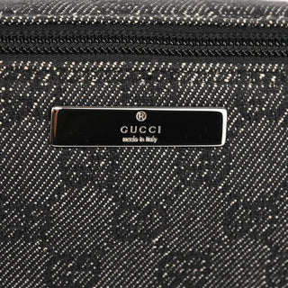 Gucci 07198 Anthracite GG Denim Boat Pochette