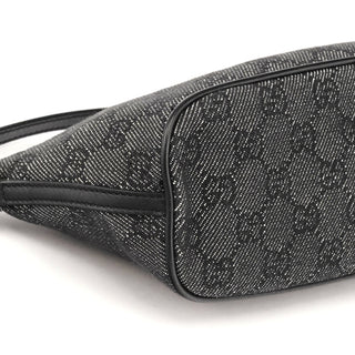 Gucci 07198 Anthracite GG Denim Boat Pochette