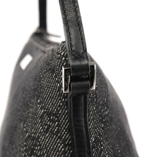 Gucci 07198 Anthracite GG Denim Boat Pochette