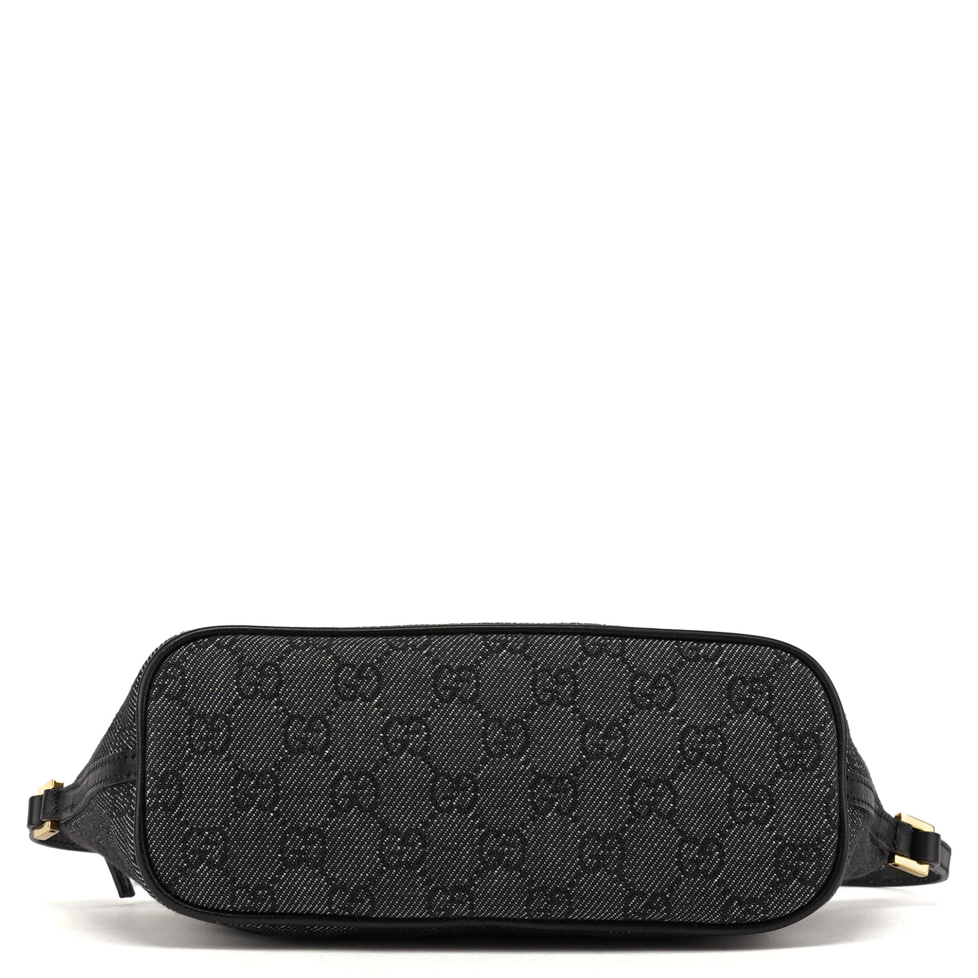 Gucci 07198 Antrhacite Denim GG Boat Pochette