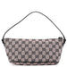 Gucci 07198 Beige Black GG Boat Pochette