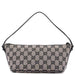 Gucci 07198 Beige Black GG Boat Pochette