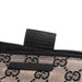 Gucci 07198 Beige Black GG Boat Pochette