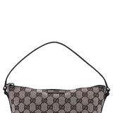 Gucci 07198 Beige Black GG Boat Pochette