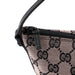 Gucci 07198 Beige Black GG Boat Pochette