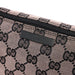 Gucci 07198 Beige Black GG Boat Pochette