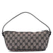 Gucci 07198 Beige Black GG Boat Pochette