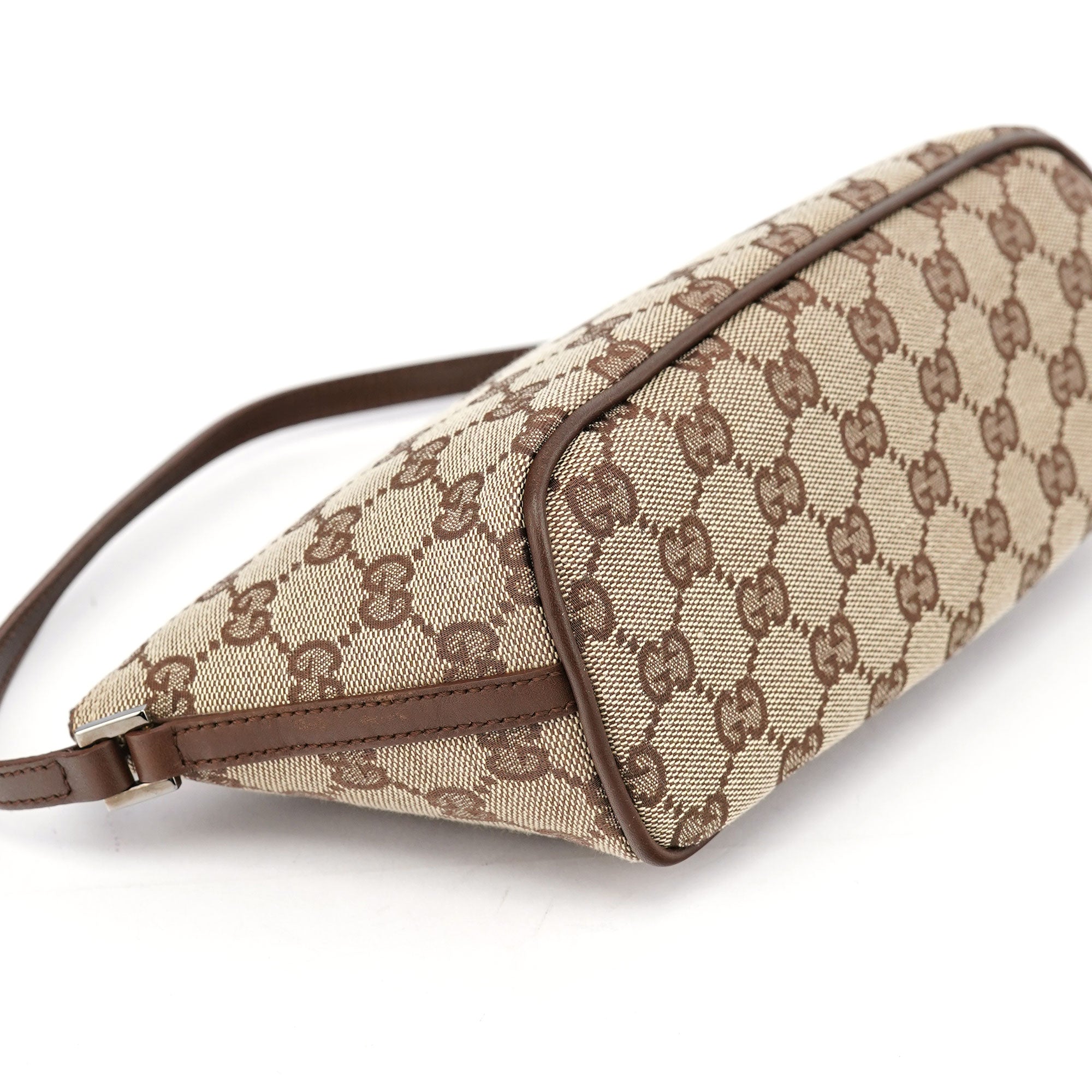 Gucci 07198 GG Boat Pochette en toile GG beige et marron