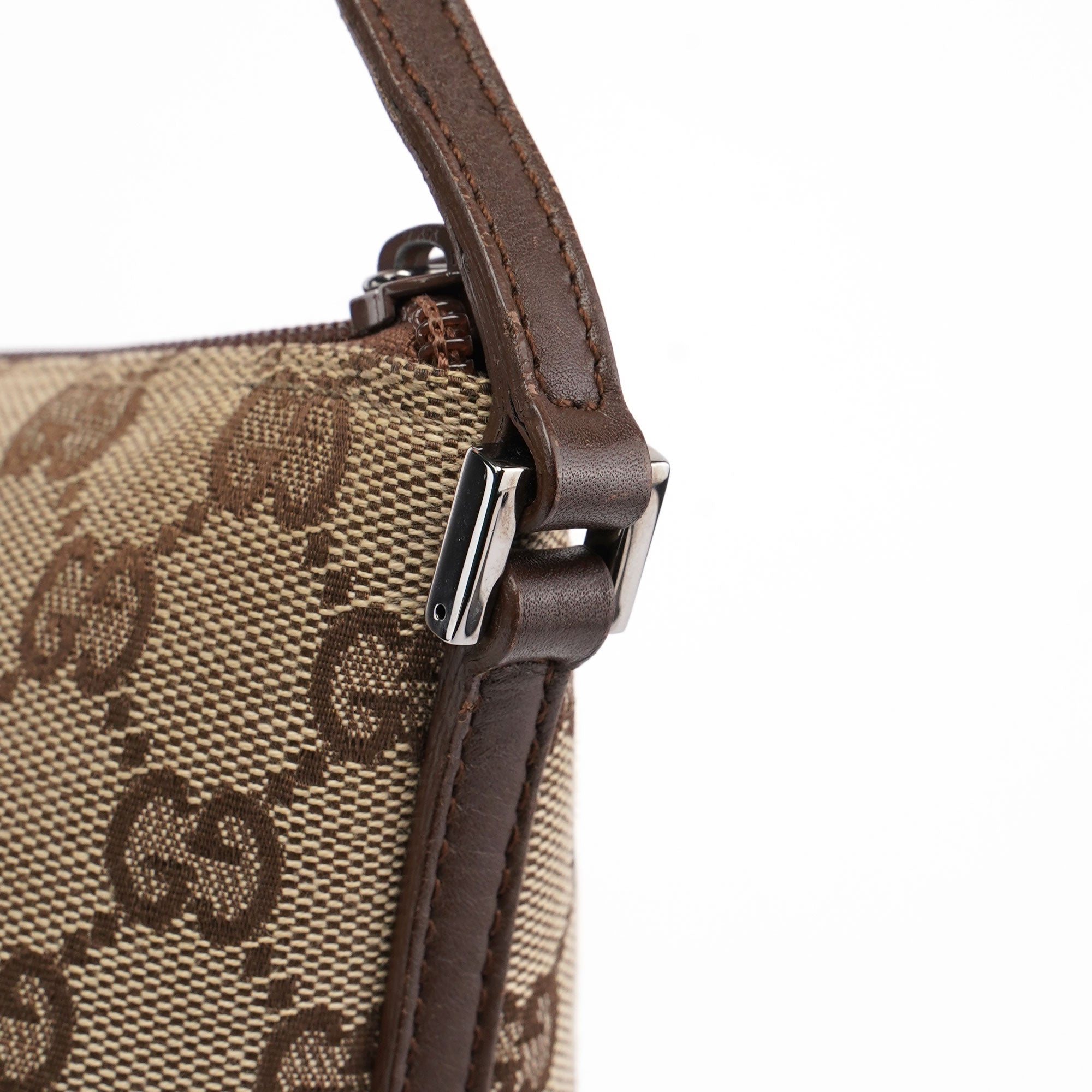 Gucci 07198 GG Boat Pochette in Beige und Braun