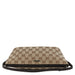 Gucci 07198 Beige Brown GG Boat Pochette