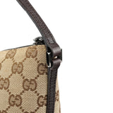 Gucci 07198 GG Boat Pochette in tela GG beige e marrone