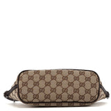 Gucci 07198 GG Boat Pochette in tela GG beige e marrone