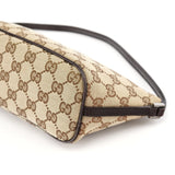 Gucci 07198 GG Boat Pochette in tela GG beige e marrone
