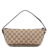 Gucci 07198 GG Boat Pochette in tela GG beige e marrone