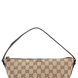 Gucci 07198 GG Boat Pochette in tela GG beige e marrone