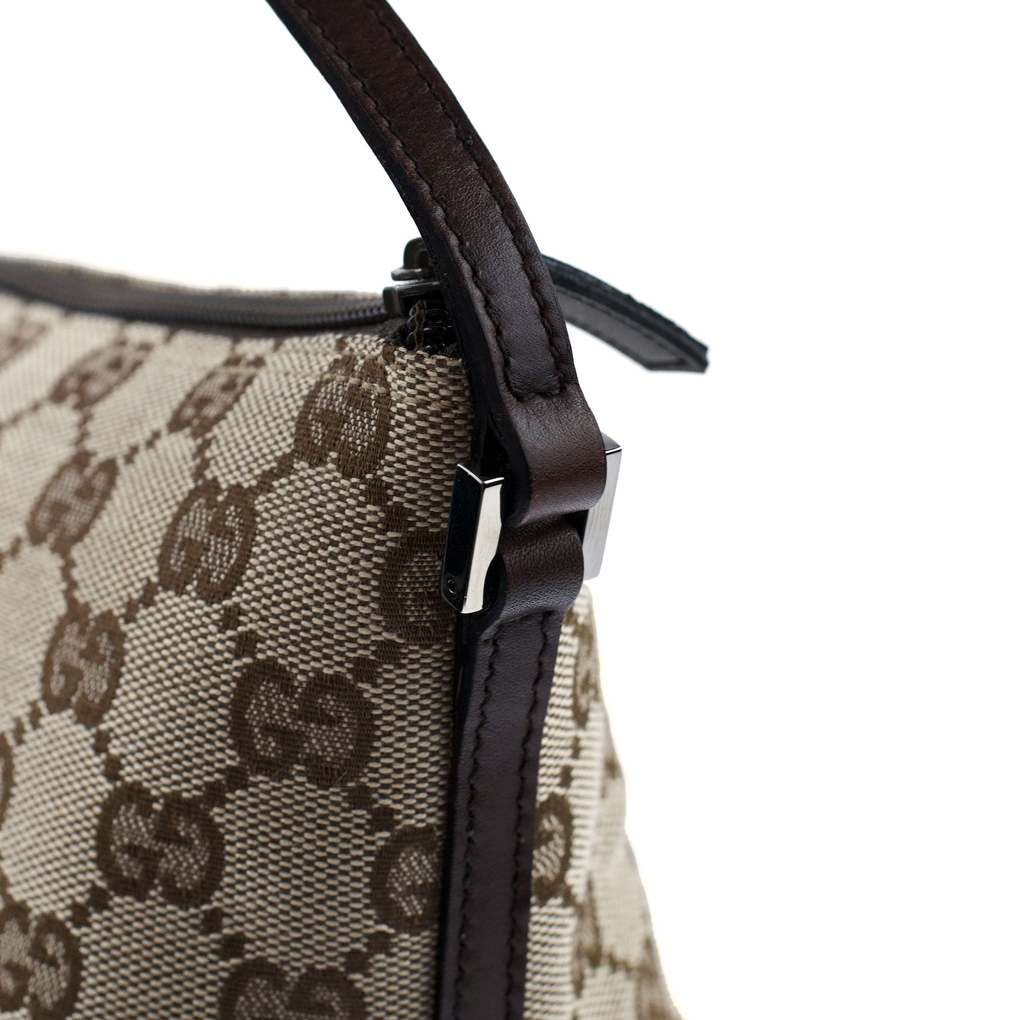Gucci 07198 GG Boat Pochette en toile GG beige et marron