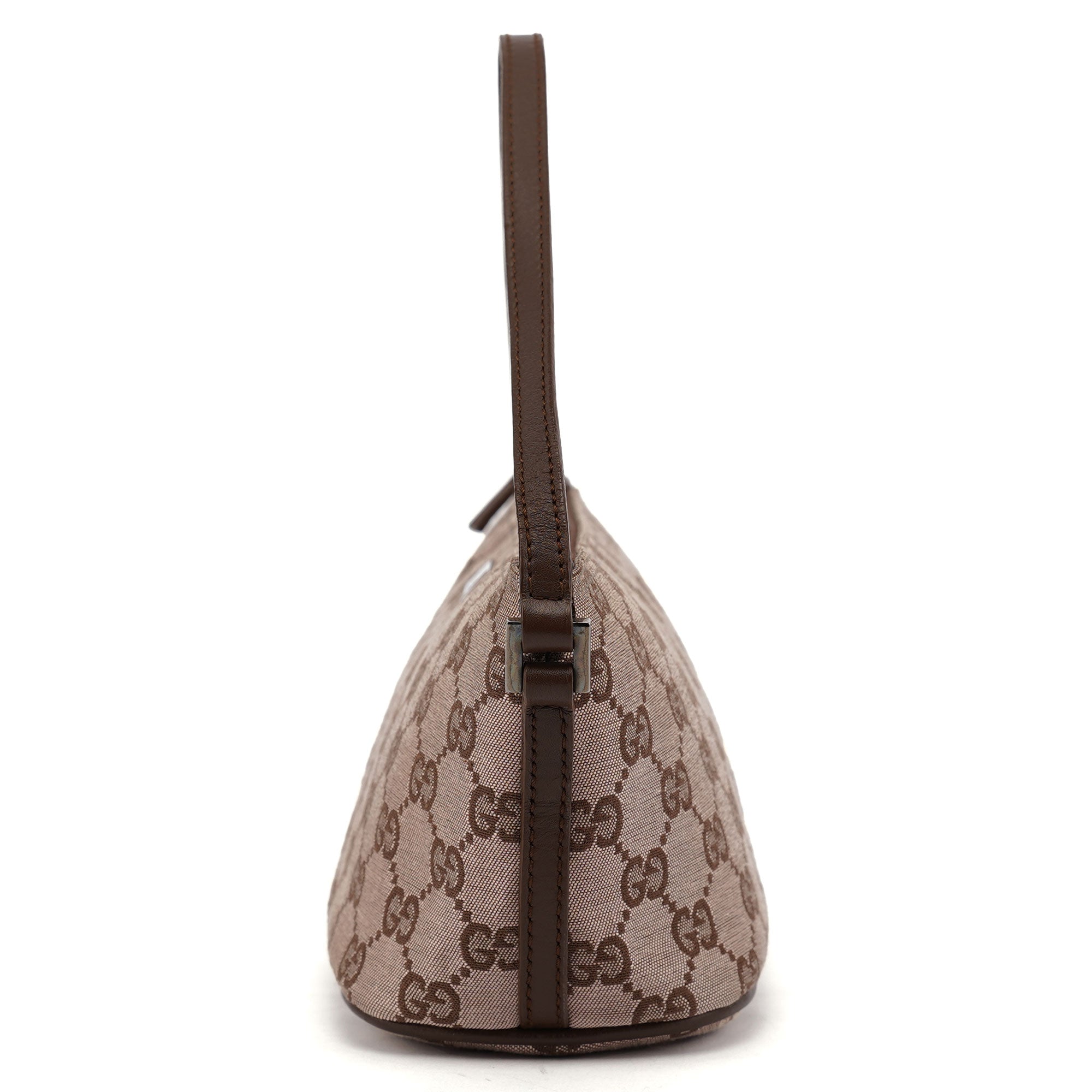 Gucci 07198 GG Boat Pochette en toile GG beige et marron