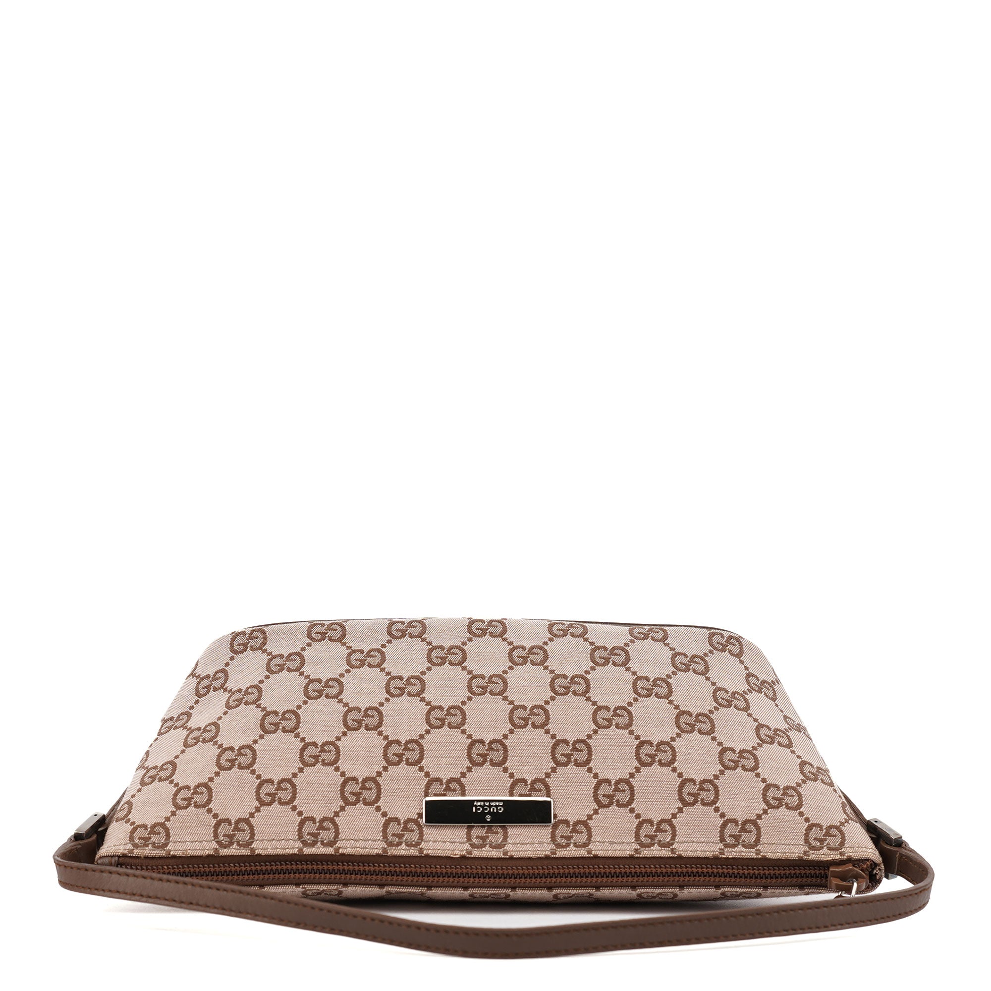 Gucci 07198 GG Boat Pochette en toile GG beige et marron