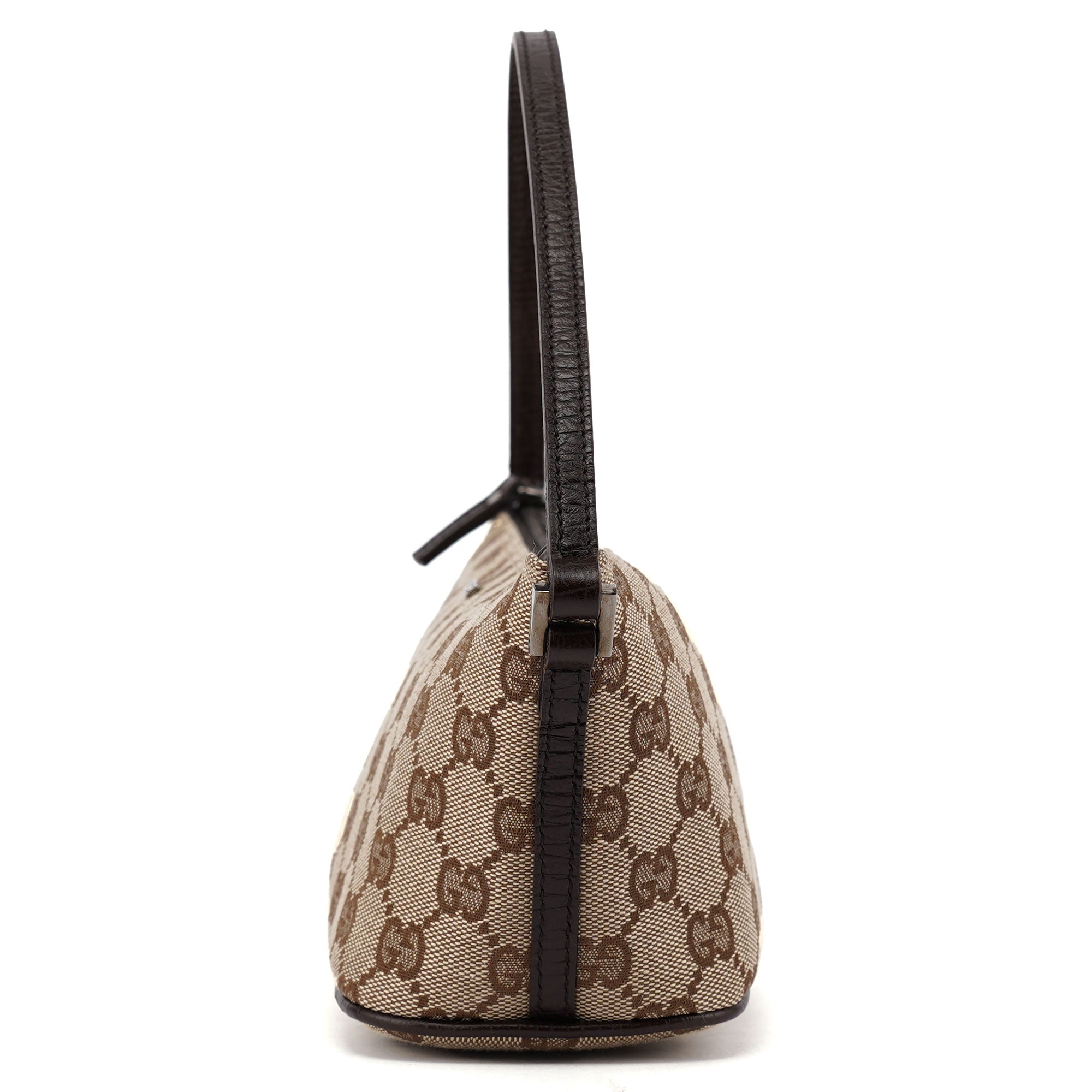 Gucci 07198 GG Boat Pochette en toile GG beige et marron