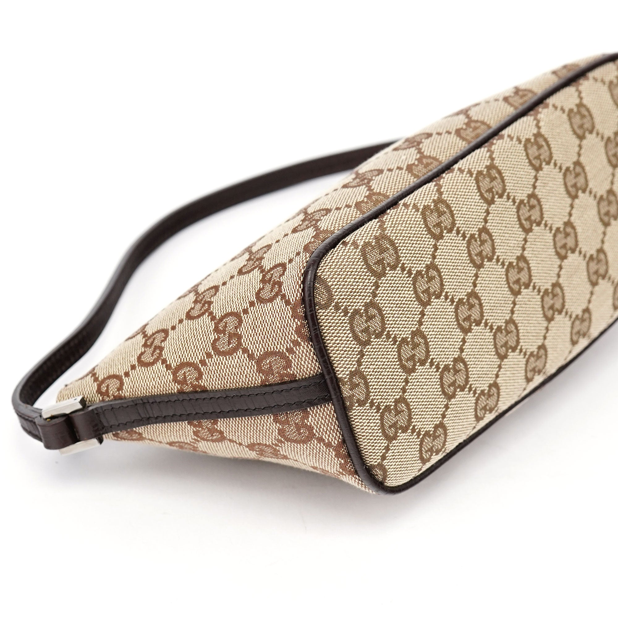 Gucci 07198 GG Boat Pochette en toile GG beige et marron