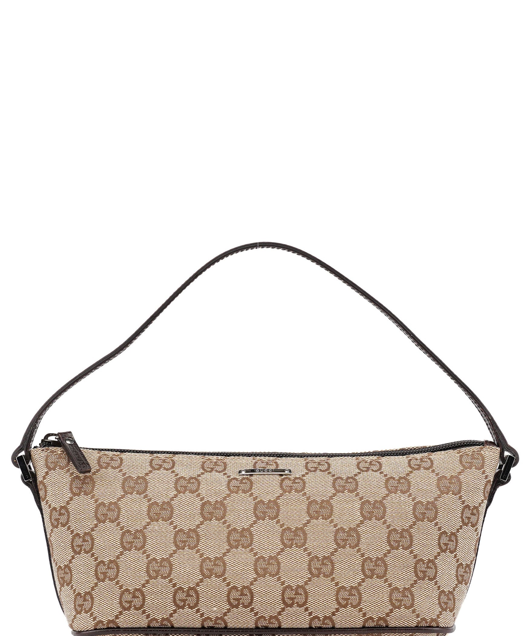 Gucci 07198 GG Boat Pochette in Beige und Braun