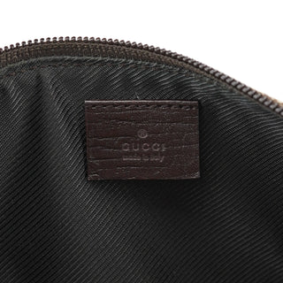 Gucci 07198 Beige Brown GG Boat Pochette