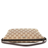 Gucci 07198 GG Boat Pochette in tela beige e marrone